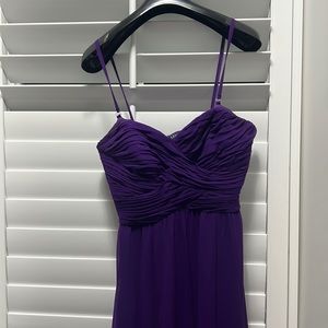 Beautiful purple chiffon like texture dress